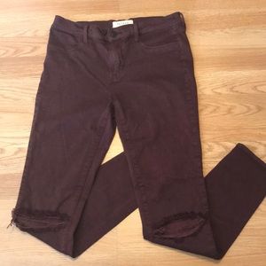 Pacsun Ripped Wine Jeans